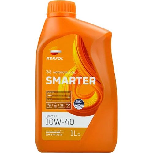 Óleo De Motor Repsol Para Moto 4T 10W-40 Smarter Sport Semi-Sintético 1L (MP)