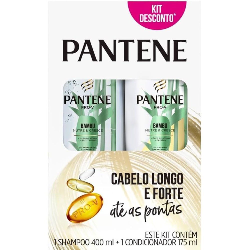 Shampoo 400ml + Condicionador 175ml Bambu Nutre e Cresce Pantene