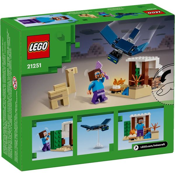 Bloco de Montar Lego Minecraft Exped Steve 21251