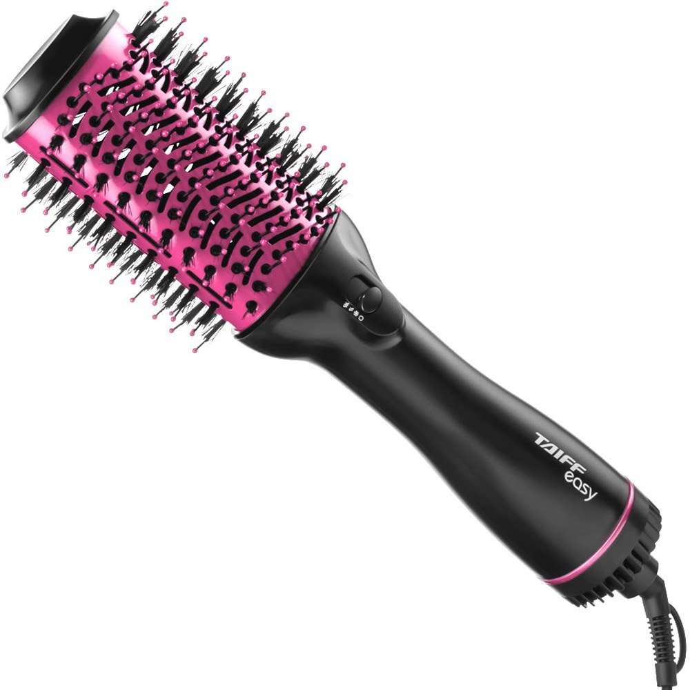 Escova Secadora Taiff Easy Pink 1200W Preta/ Rosa