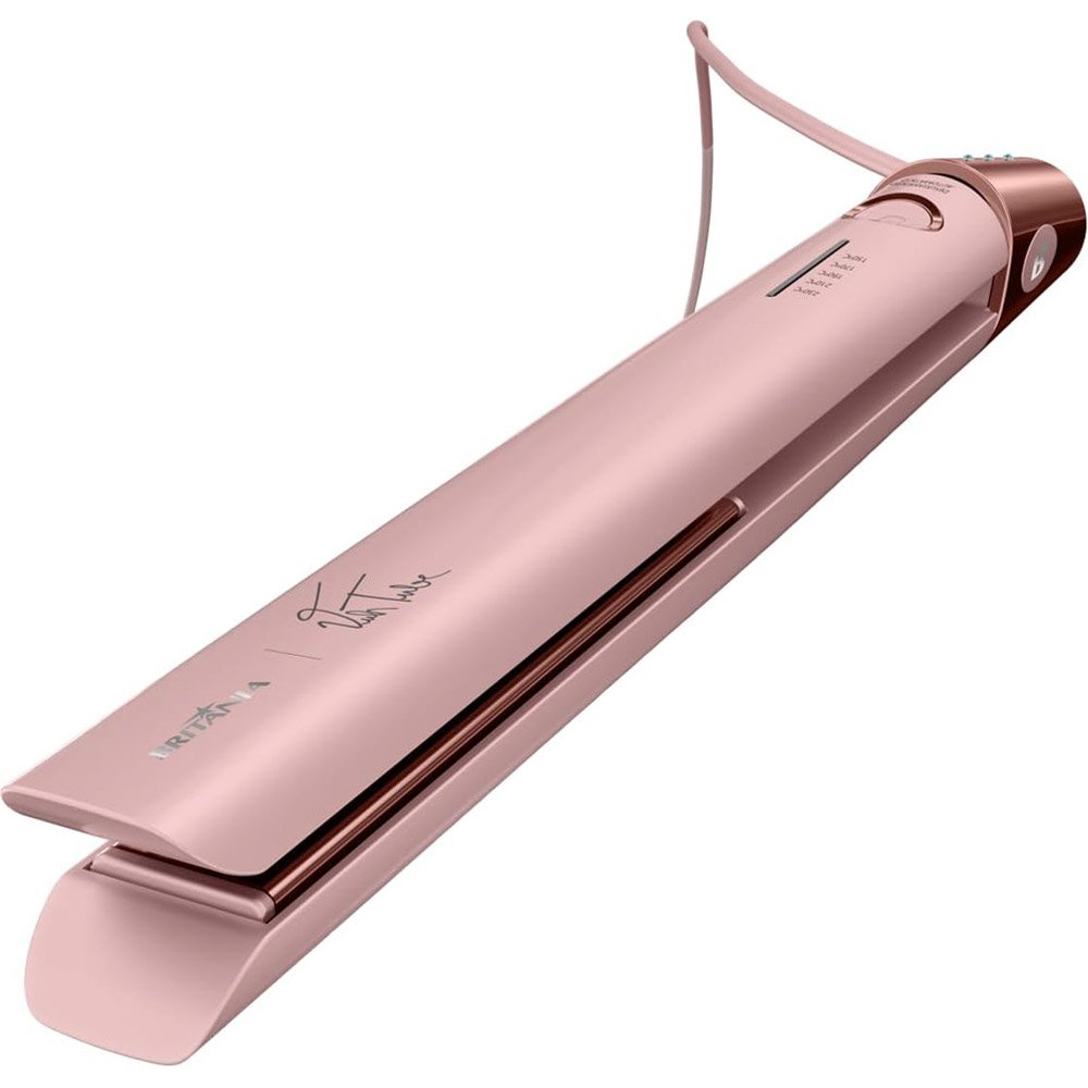 Prancha Britânia BPR04 230°C Chapas Em Titanium 40W Rosa