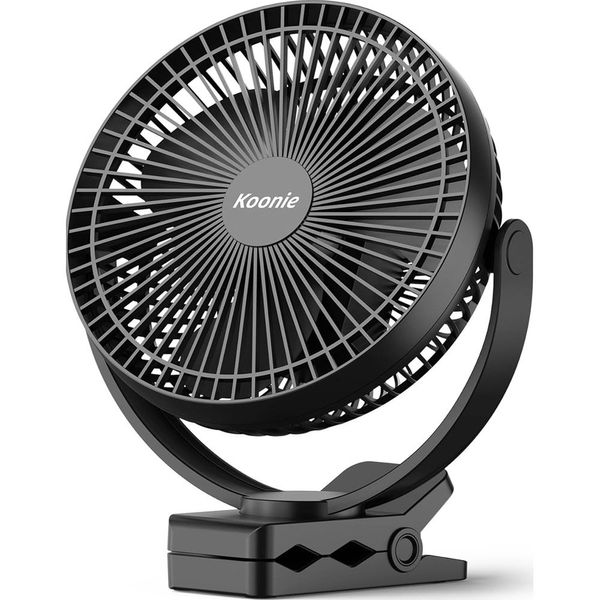 Mini Ventilador Mesa Usb 10000mah Preto BI