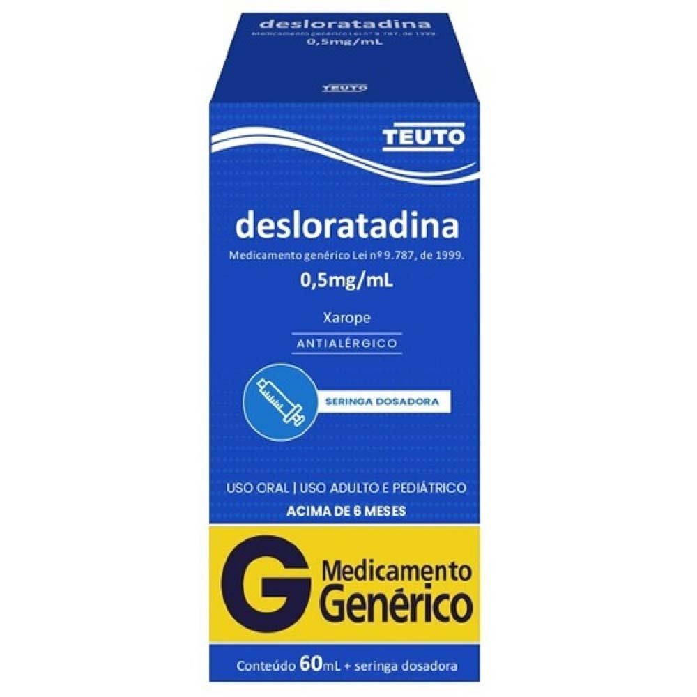 Desloratadina 0,5mg/ml 60ml Xarope Teuto