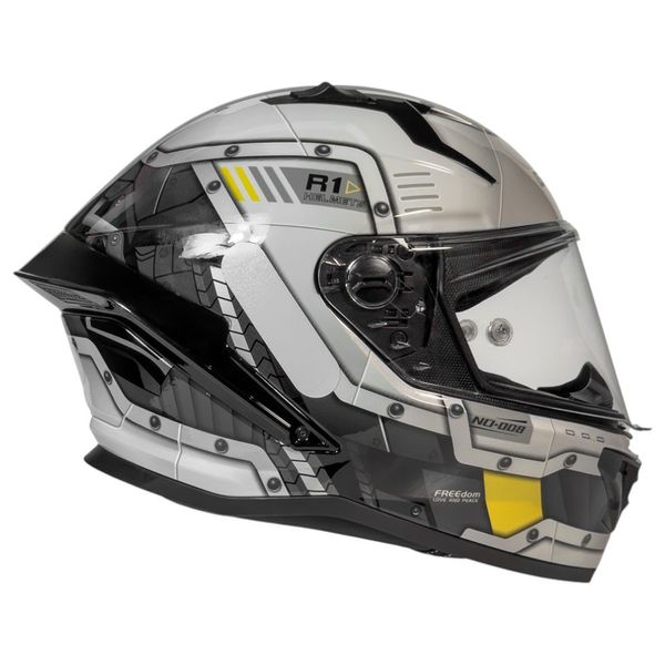 Capacete GP Tech Pilot Star Trek Branco E Preto 61 (MP)