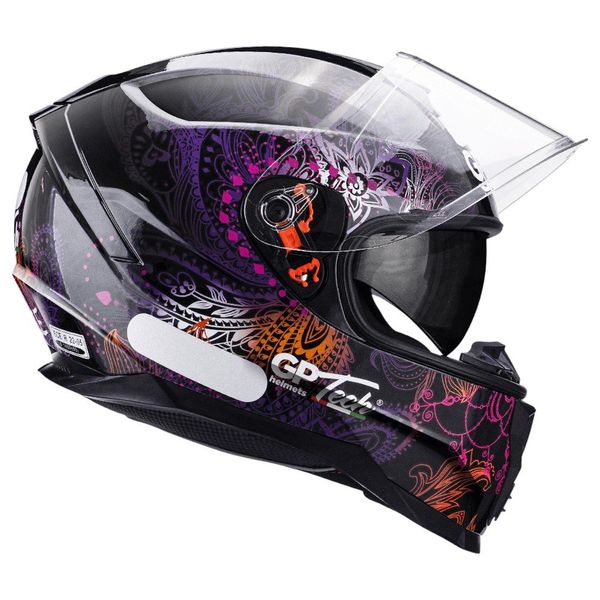 Capacete GP Tech Ultra SV Essence Preto E Lilás 58 (MP)