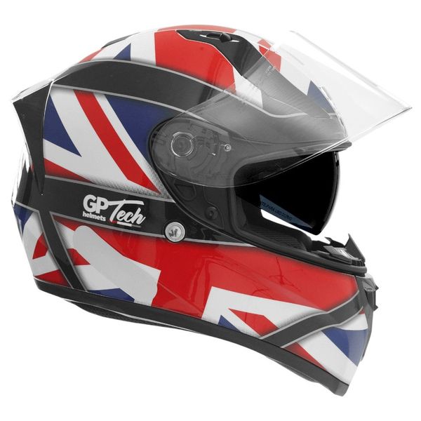Capacete GP Tech V128 UK SV Azul E Vermelho 58 (MP)