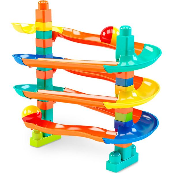 Brinquedo Escorregador de Bolinhas Blocolândia 4 Peças Dismat MK453