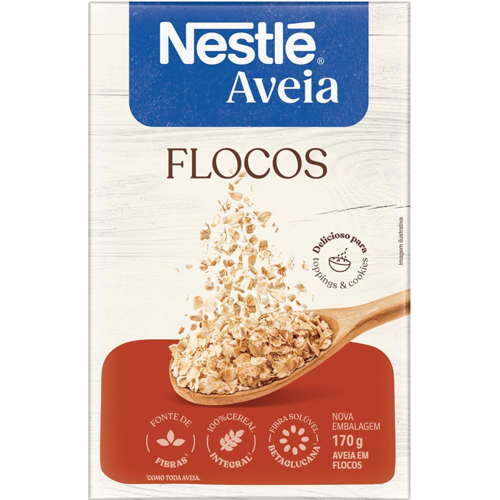 Aveia Flocos Sachê 170g Nestle