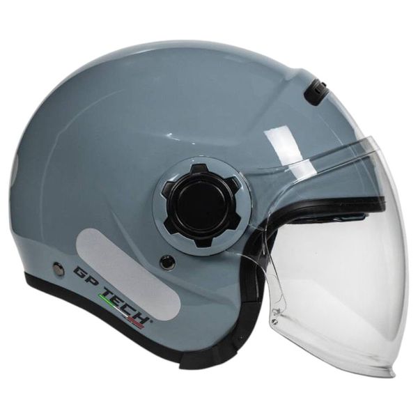 Capacete GP Tech OP13A Zoom Mono Metalizado Cinza 58 (MP)