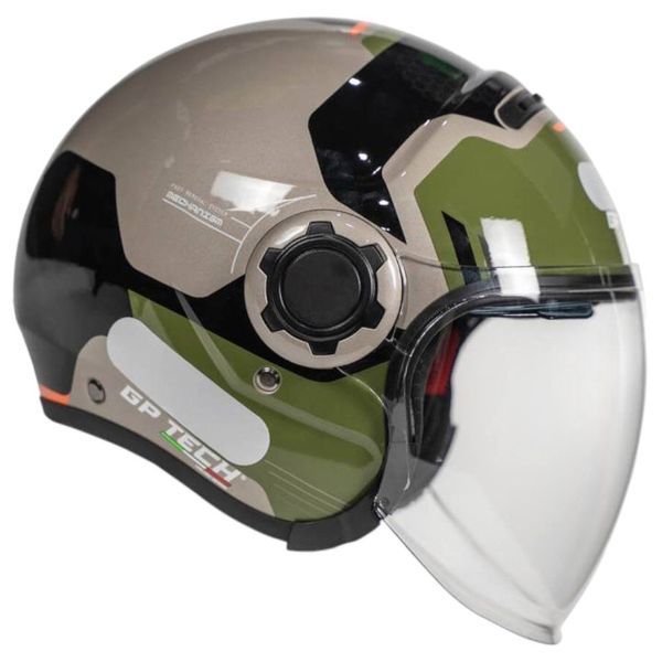 Capacete GP Tech OP13A Zoom Revolt Army Verde 61 (MP)