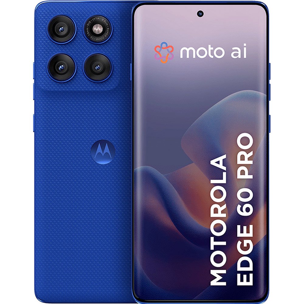 Smartphone Motorola Edge 60 Pro 5G Azul 256GB Tela 6.7" Câmera 50MP 12GB RAM
