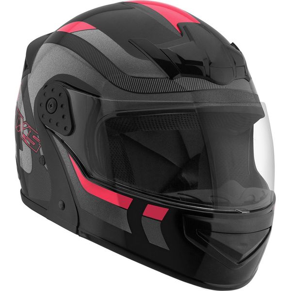 Capacete Mixs Gladiator Delta S Cinza Vermelho 58 Capacete Mixs Gladiator Delta S Cinza/Vermelho 58