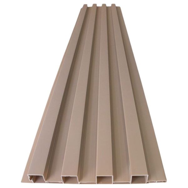 Painel Ripado Em PVC Plasmeg 300X20X2cm Bege Siena Peça 0,6m² (MP)