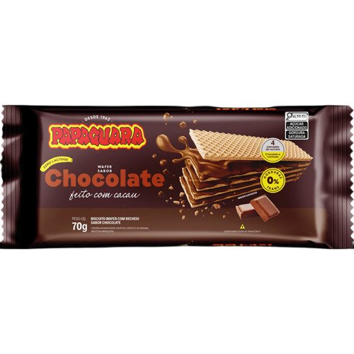 Wafer Chocolate Papaguara 70g