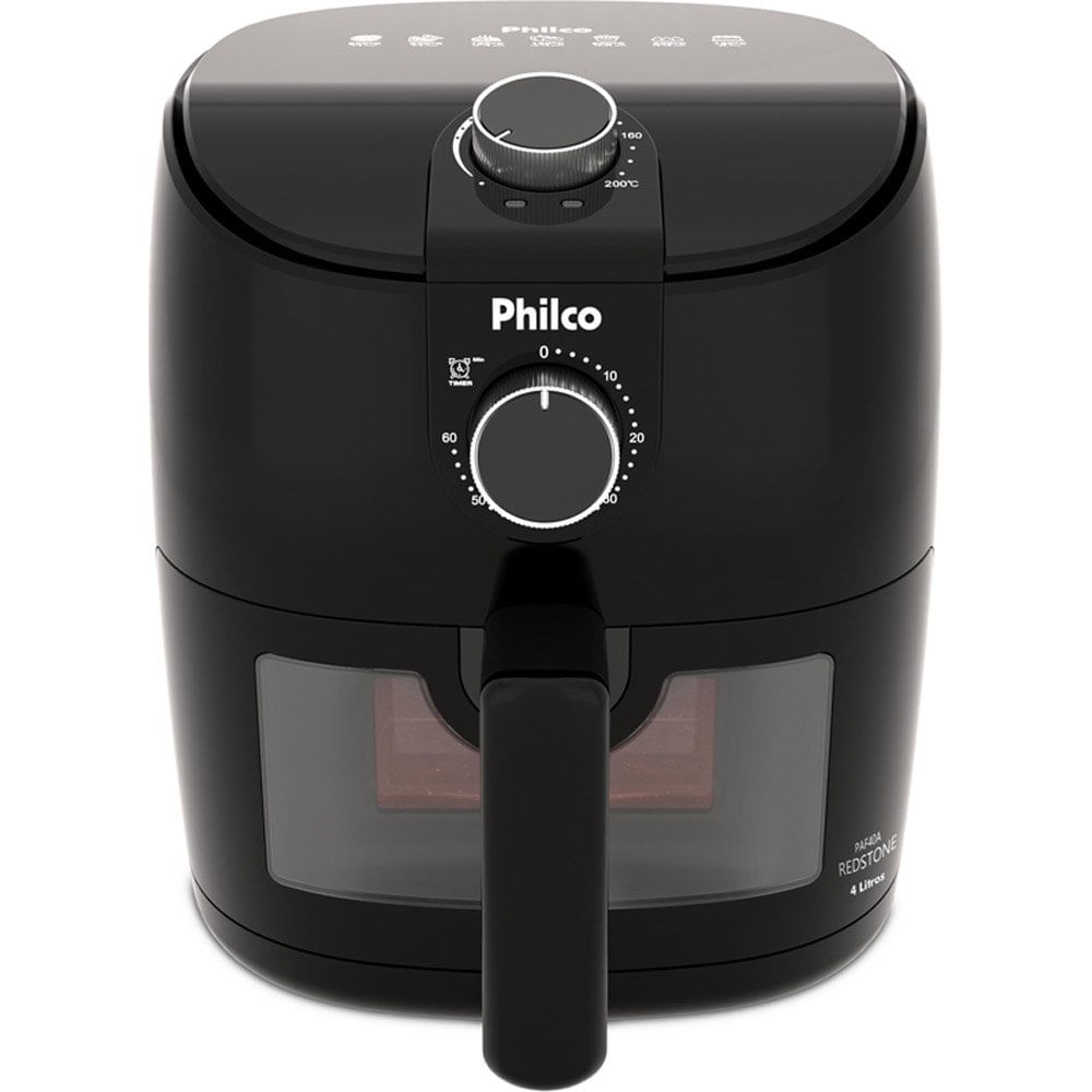 Fritadeira Philco Air Fryer 4 Litros Paf40a Redstone 1500w Preto