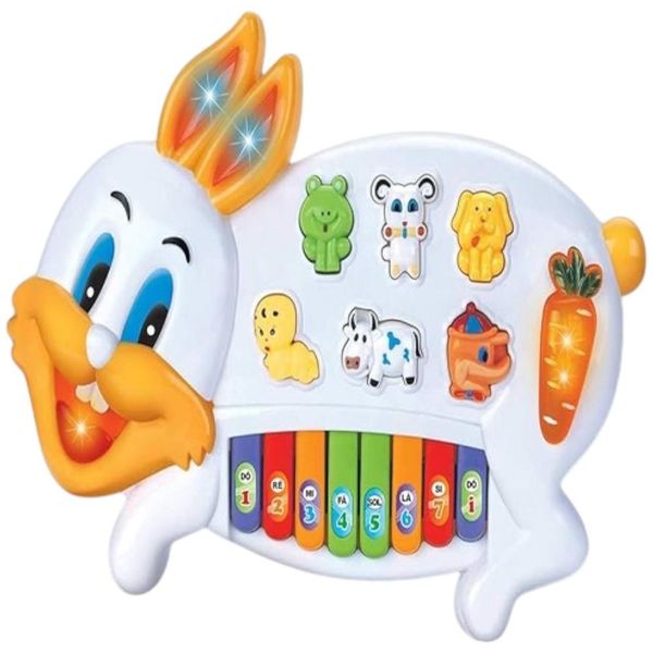 Piano Musical Infantil Coelhinho Braskit 6301 (MP)