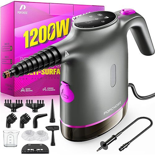 Limpador a Vapor Portátil Popchose Preto A-BI