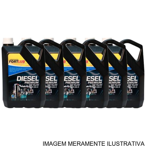 Óleo Lubrificante Fortlub Diesel Premium Caixa 04 Unidades 05 Litros (MP)