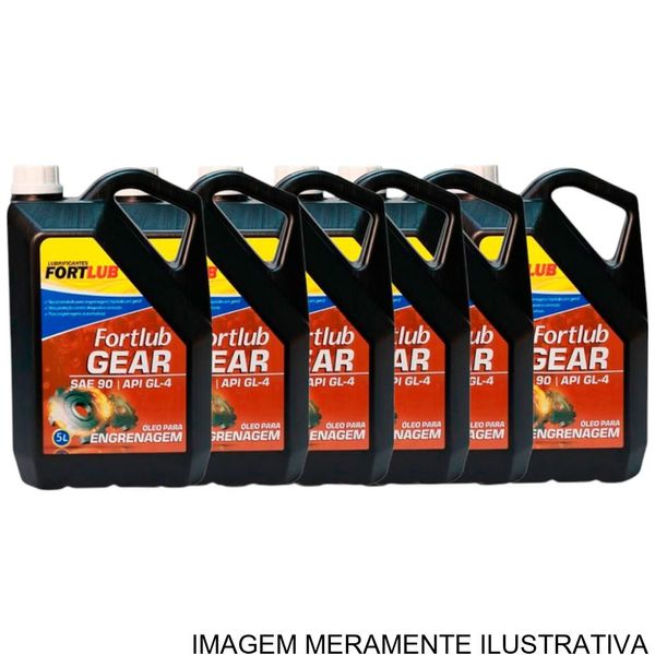 Óleo Lubrificante Fortlub Gear 90 GL-4 Caixa 04 Unidades 5 Litros (MP)