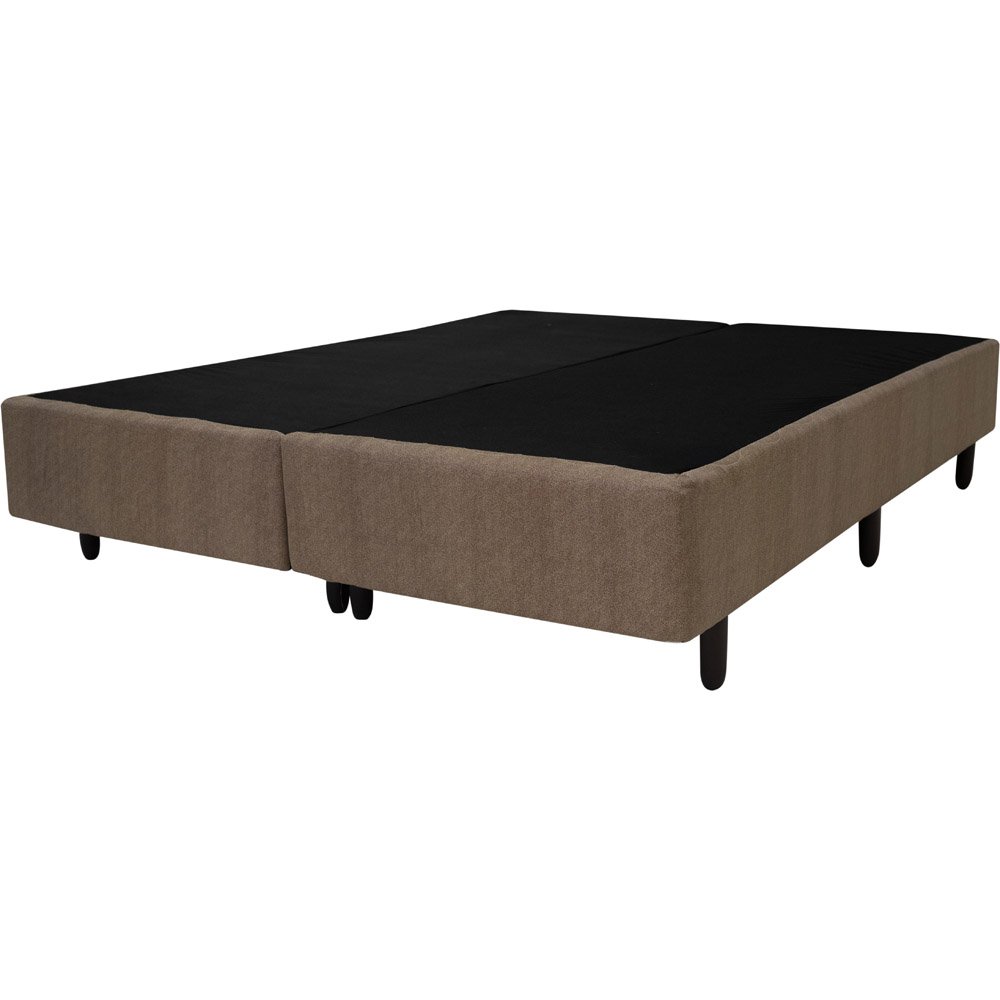 Base Cama Box Americana King Universal Cor Bege 193x203x26cm