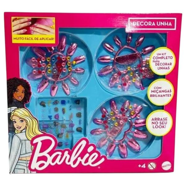 Kit De Unhas Toyng Postiça Barbie (MP)