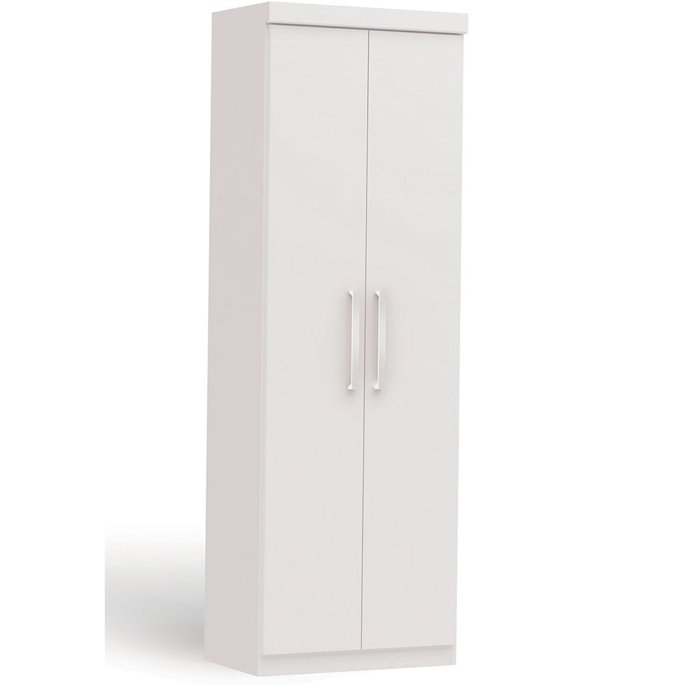 Armário Multiuso Kappesberg 2 Portas 6 Prateleiras MDP Branco S4008