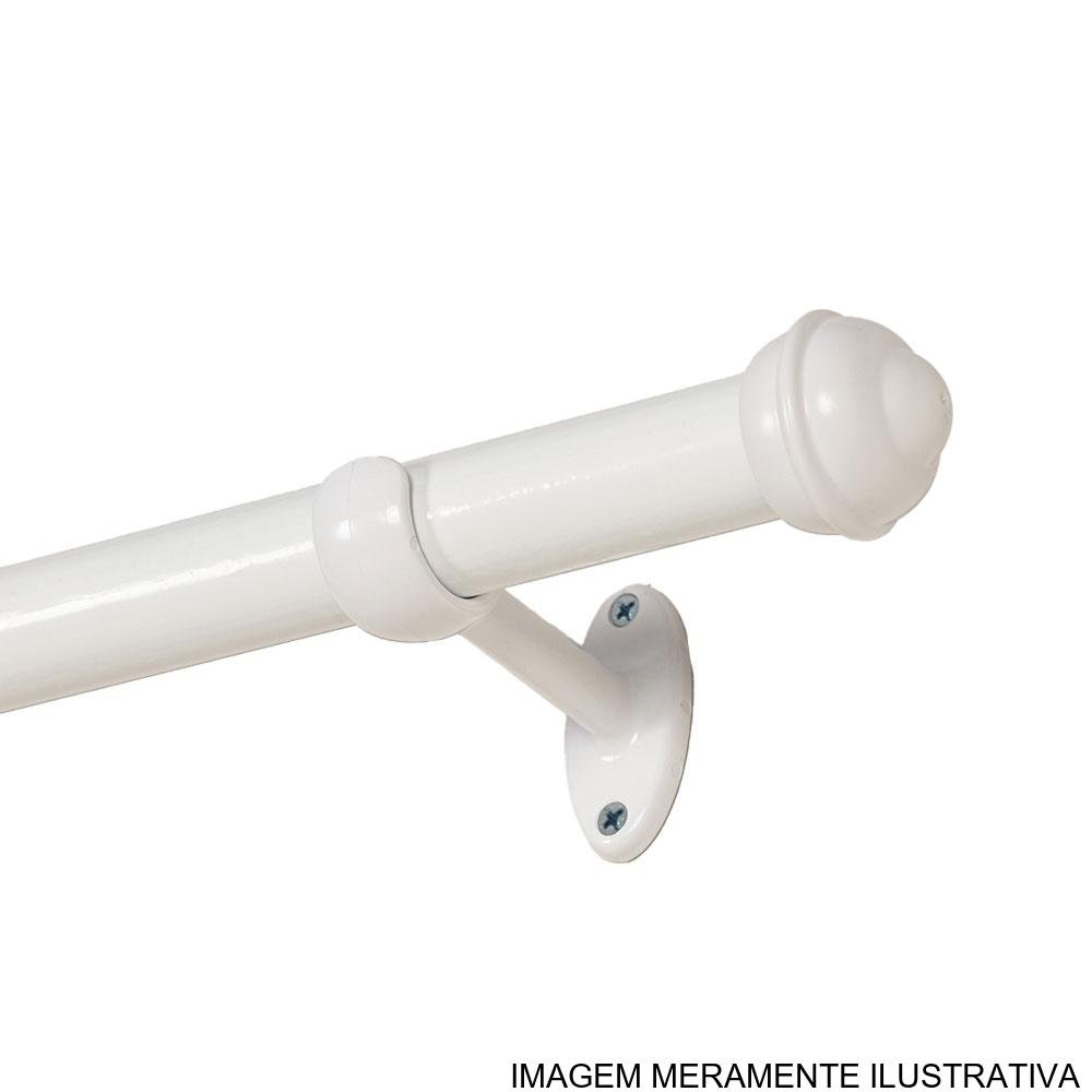 Kit Varão Paracortina Bella Arte 28mm 1,5m Branco (MP)