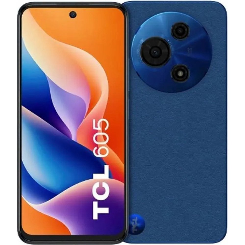 Smartphone TCL Tela 6.7" 605 4GB RAM 128GB Azul T517D