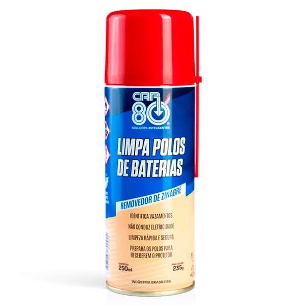 Spray Removedor De Zinabre Para Polos De Bateria CAR80 250ml (MP)