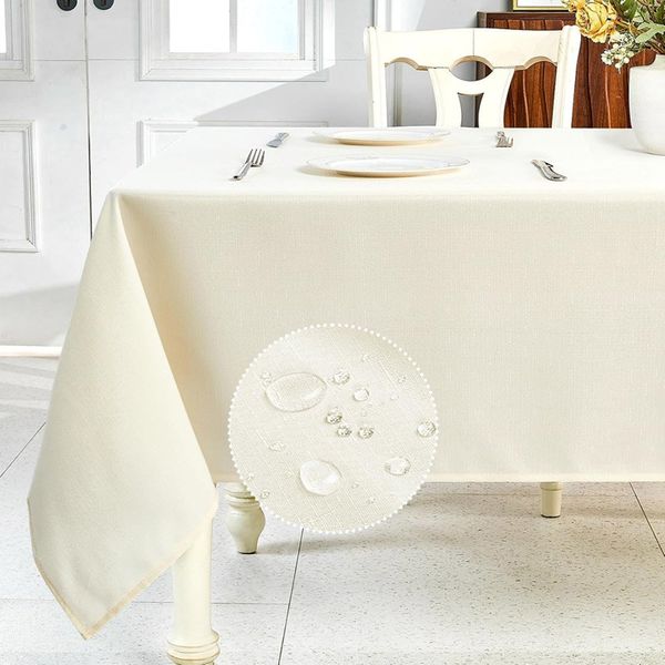 Toalha de Mesa Ivapupu Limpeza Fácil Marfim A-BI