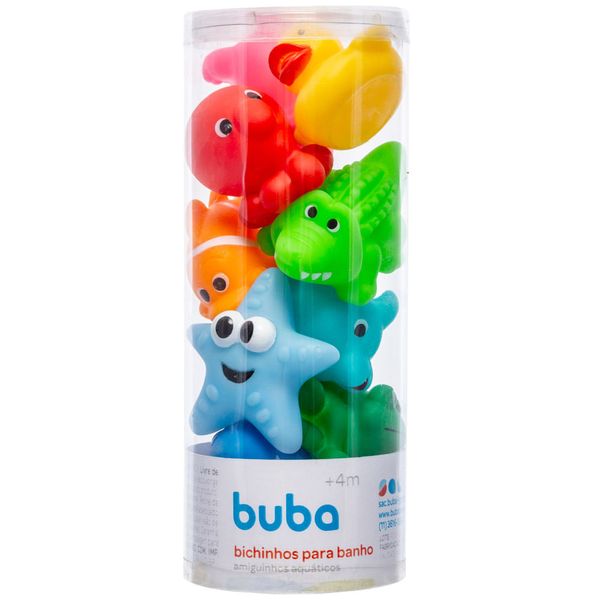 Brinquedo Bichinhos Para Banho Buba 10 Unidades 18245