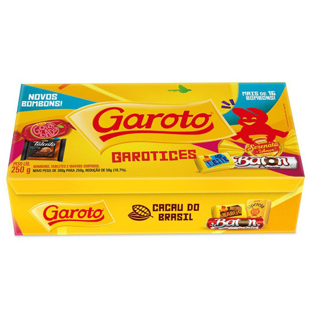 Caixa de Bombom Garoto Garotices 250g Bombons Sortidos