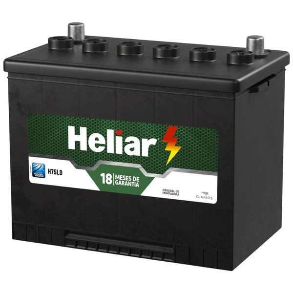 Bateria Para Automóvel Heliar 75Ah 12V H75LD (MP)