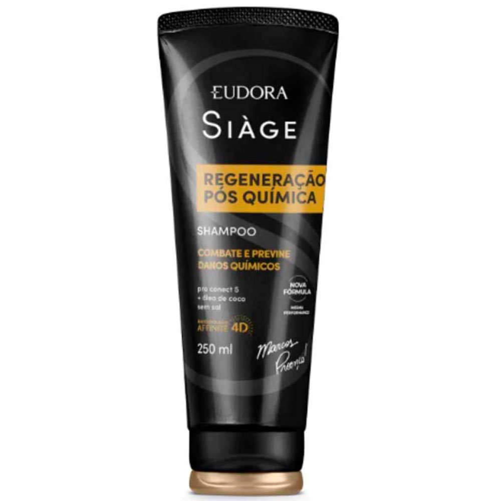 Shampoo Eudora Siàge Regeneração Pós Química 250ml