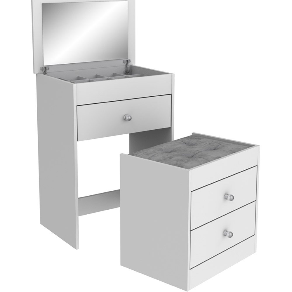 Penteadeira 3 Gavetas Movelbento MB1011 Branco