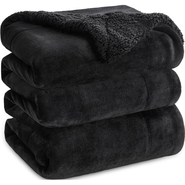 Cobertor Bedsure Queen 90×90" Preto A-MBI