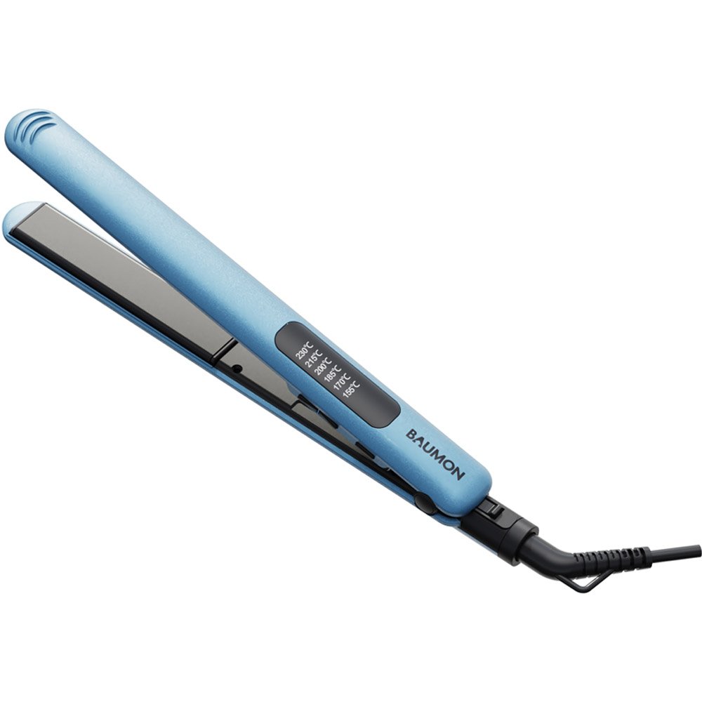 Prancha de Cabelo Chapinha Baumon 55W 230°C 127V Azul SD-510A