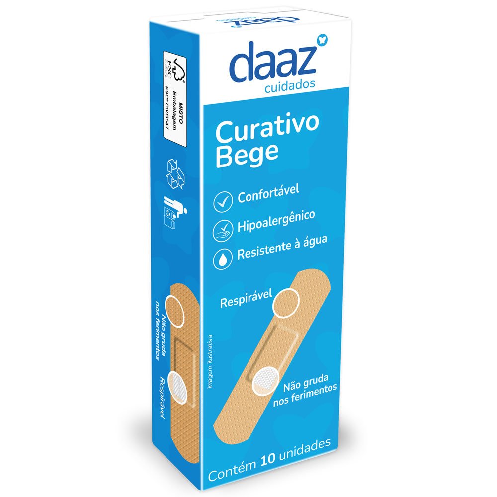 Curativo Bege Daaz 10 Unidades