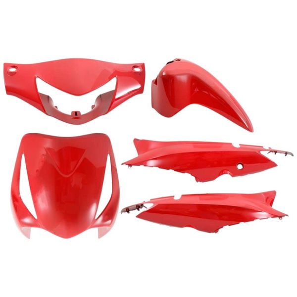 Kit Carenagem Wester 5 Peças Moto Biz 125 08/10 Vermelho (MP)