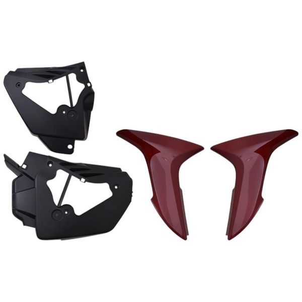 Tampa Lateral Wester Moto Titan 150 09/10 Vermelho Completo (MP)