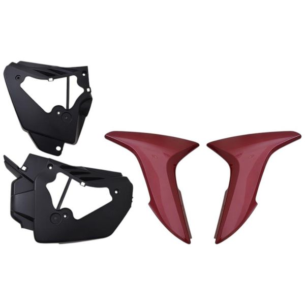 Tampa Lateral Wester Moto Titan 150 2013 Vermelho Completo (MP)