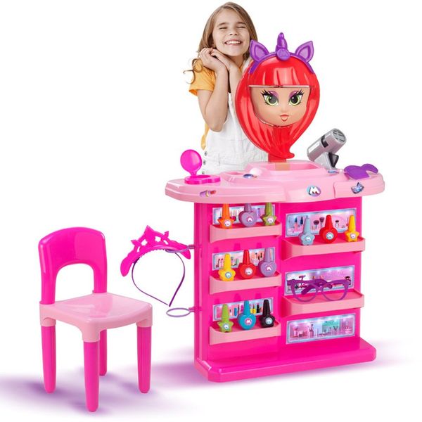 Brinquedo Penteadeira Meg com Cadeira Magic Toys Rosa 8067