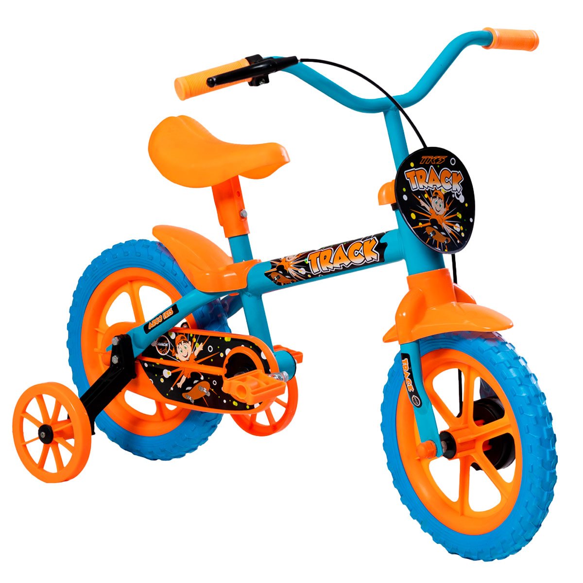 Bicicleta Infantil Track Aro 12 Arco Íris BL Azul
