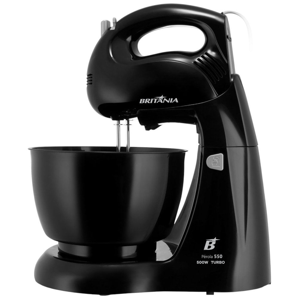 Batedeira Britânia Perola Turbo Preto W550
