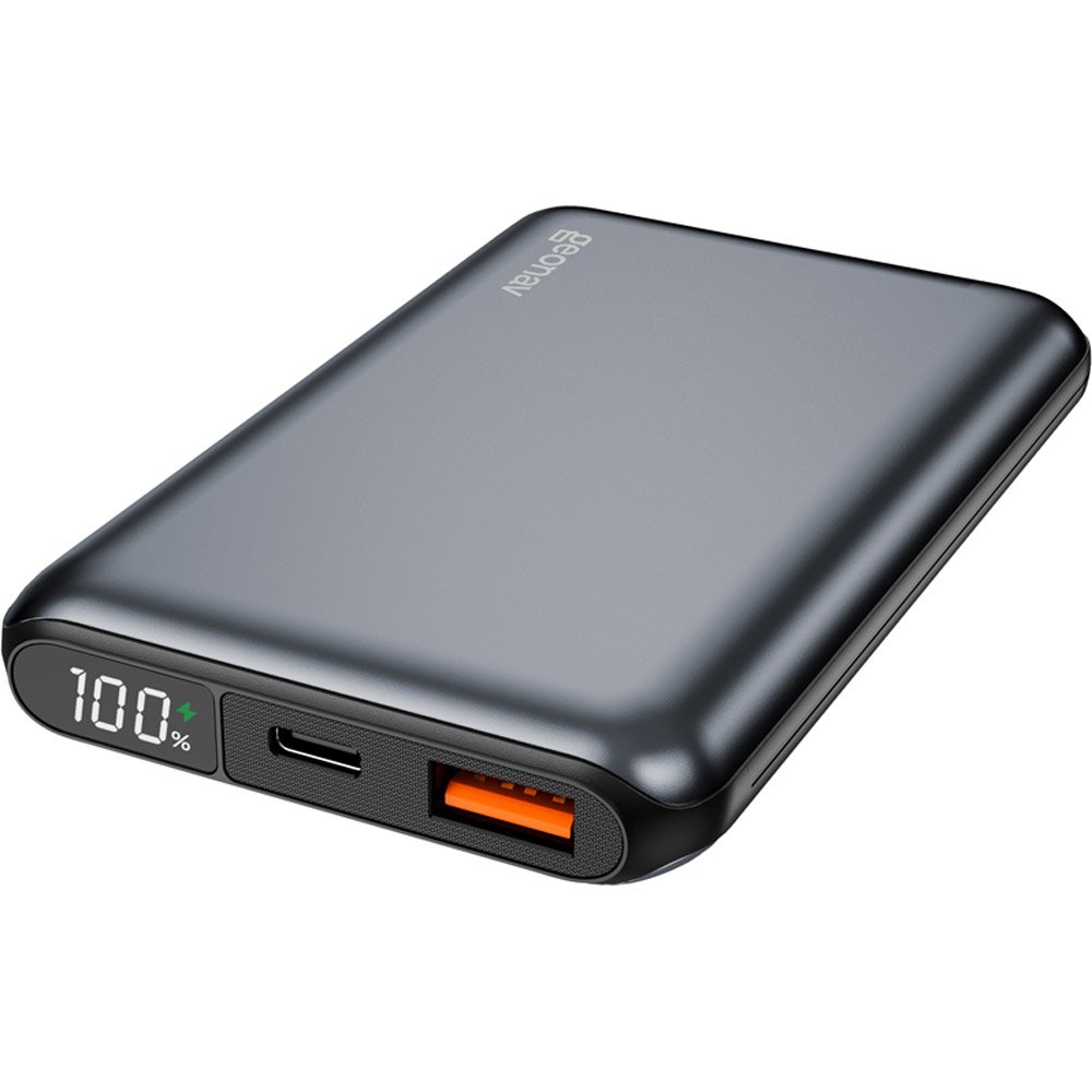 Carregador Portátil 10.000mAh com Carregamento Rápido Cinza Espacial