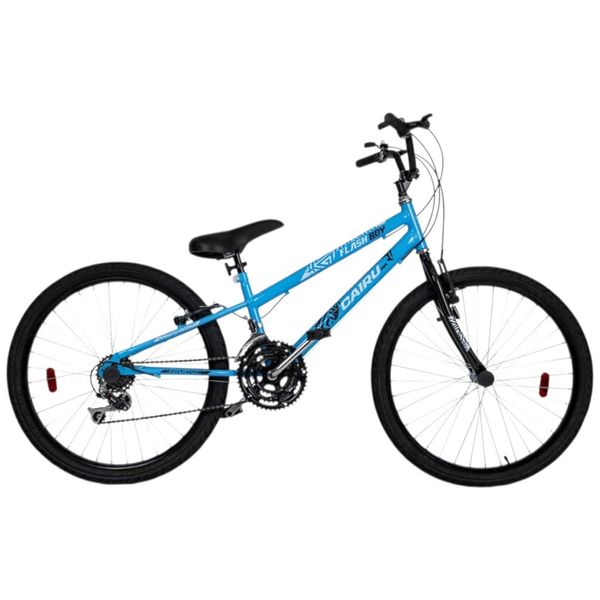 Bicicleta Cairu Aro 24 Rebaixada 21 Velocidades Flash Boy Azul (MP)