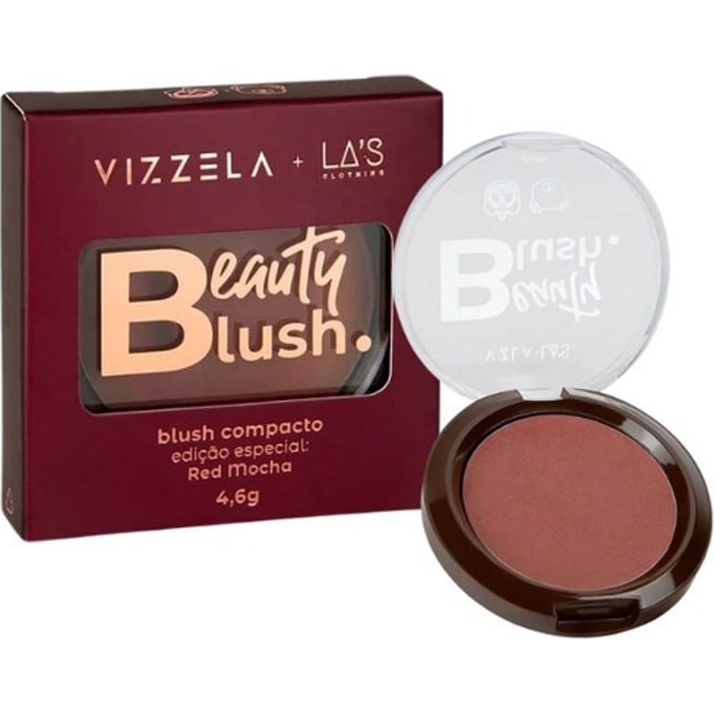 Blush Compacto Vizzela + Las Red Mocha 4,6g
