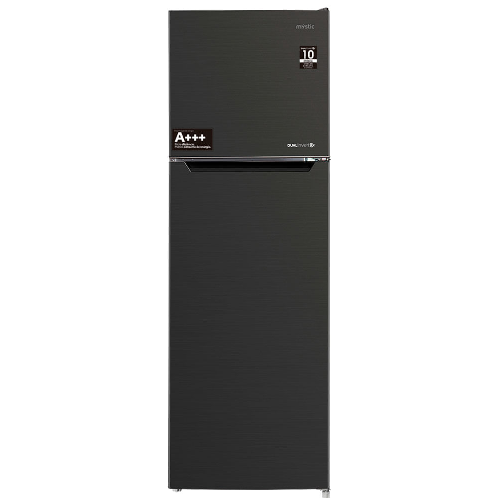 Geladeira Mystic Dual Inverter Frost Free 255 Litros Duplex Inox Mate (MP)