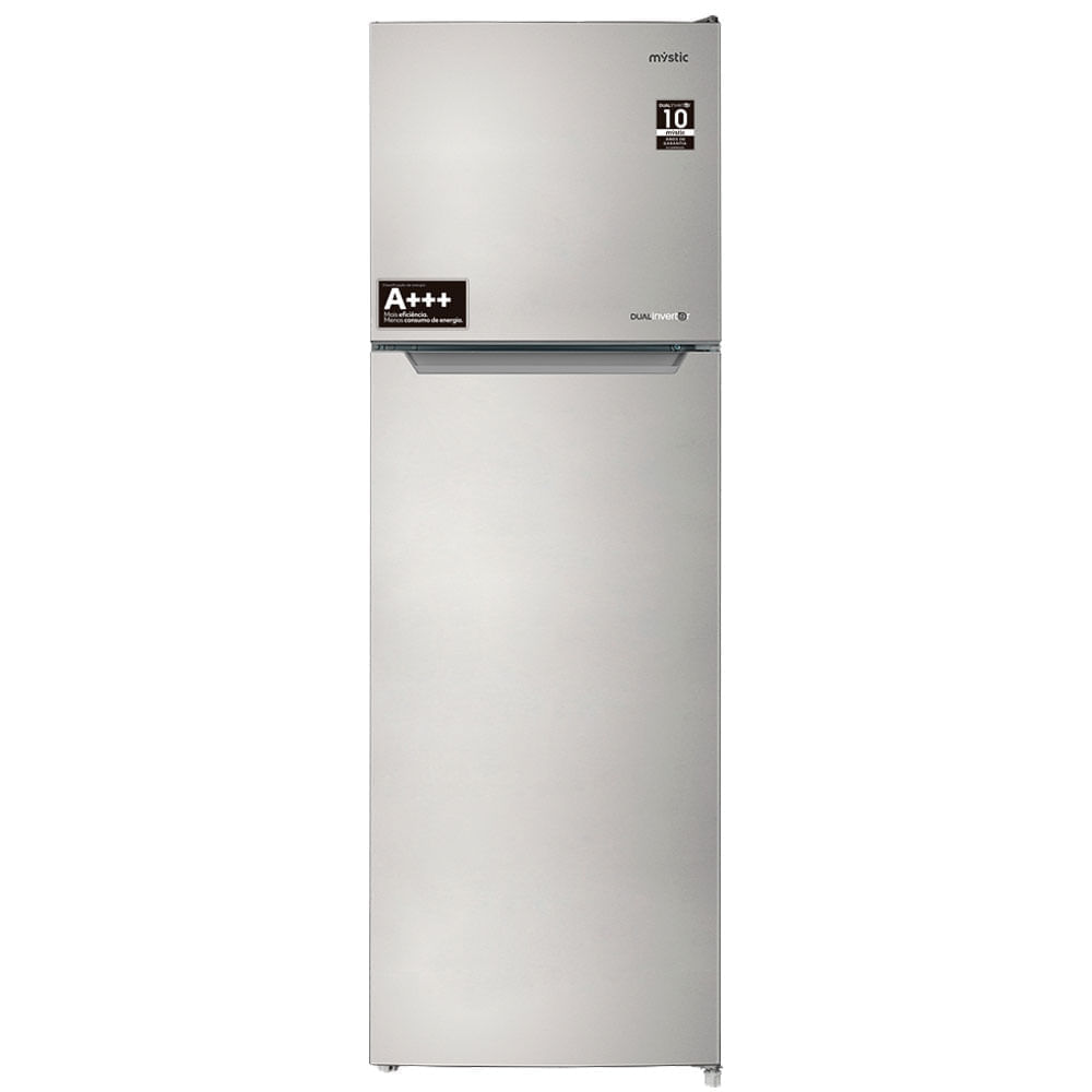 Geladeira Mystic Dual Inverter Frost Free 255 Litros Duplex Inox (MP)