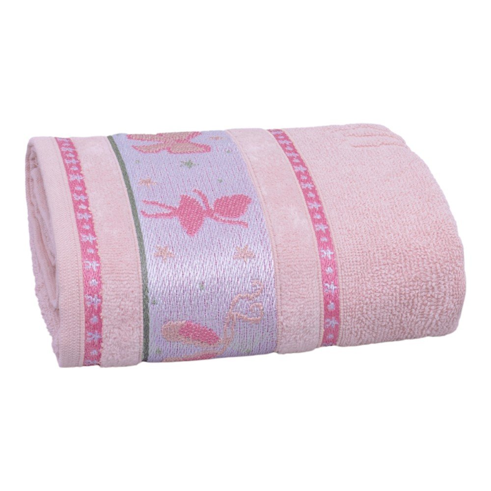 Toalha De Banho Appel Soft Kids Bailarina 68x110cm Rosa (MP)